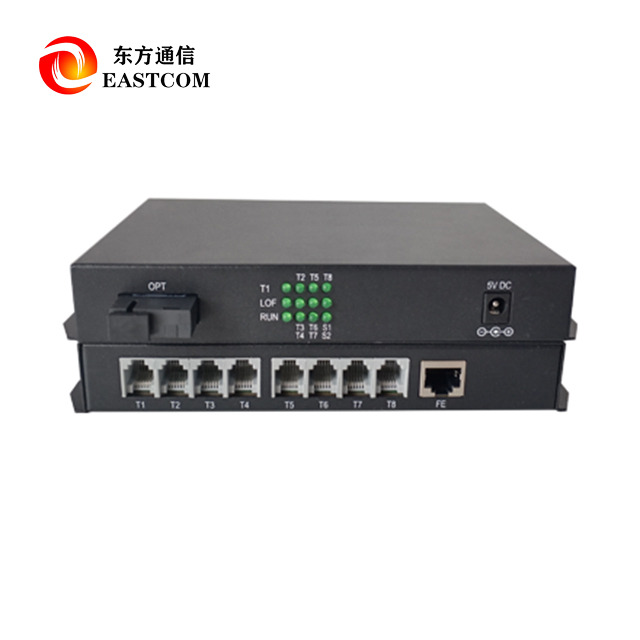 OTS-8T Telephone Fiber Optic Multiplexer